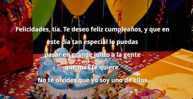 Frases de cumpleaños para una tía